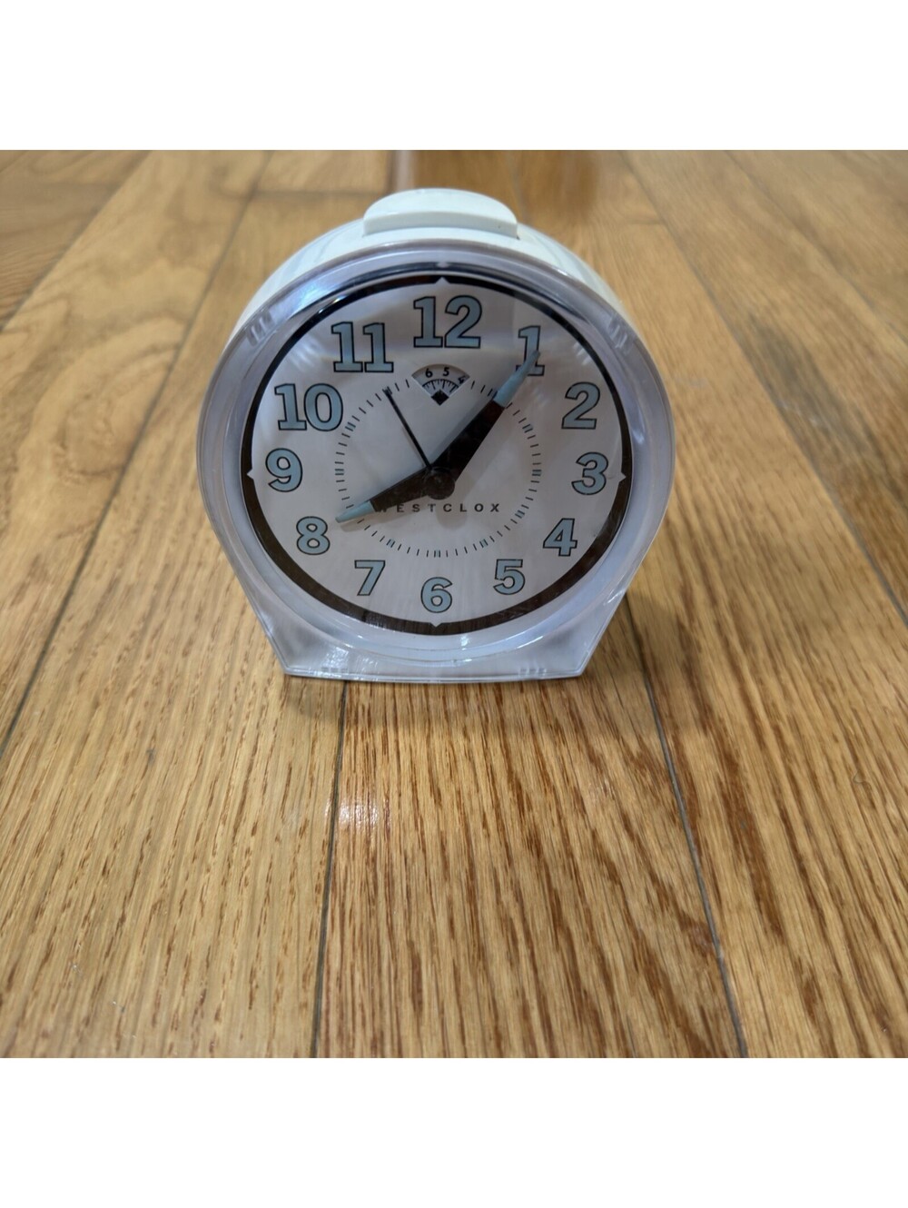 Vintage  Alarm Clocks Westclox Wind Up White & Tozai w/Green Both Works Great
